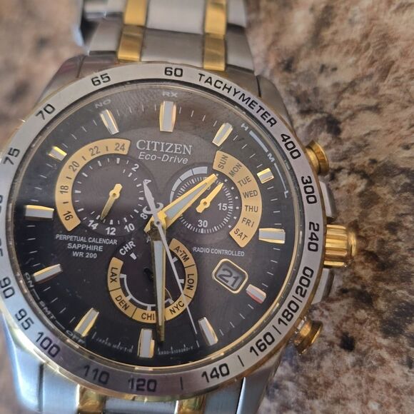 Citizen Eco-Drive Two-Tone Chronograph Watch - Picture 8 of 12